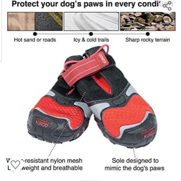 KURGO KURGO Blaze Cross Dog Shoes, Dog Boots. - Picture 6 of 7
